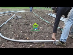 सिंगल स्पैन प्लास्टिक फिल्म टनल ग्रीनहाउस साफ़ यूवी प्रतिरोधी