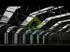 कृषि प्लास्टिक फिल्म ग्रीनहाउस एकल स्पैन पारदर्शी