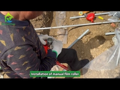 वेंटिलेशन सिस्टम के लिए ग्रीनहाउस मैनुअल टॉप फिल्म रोलर