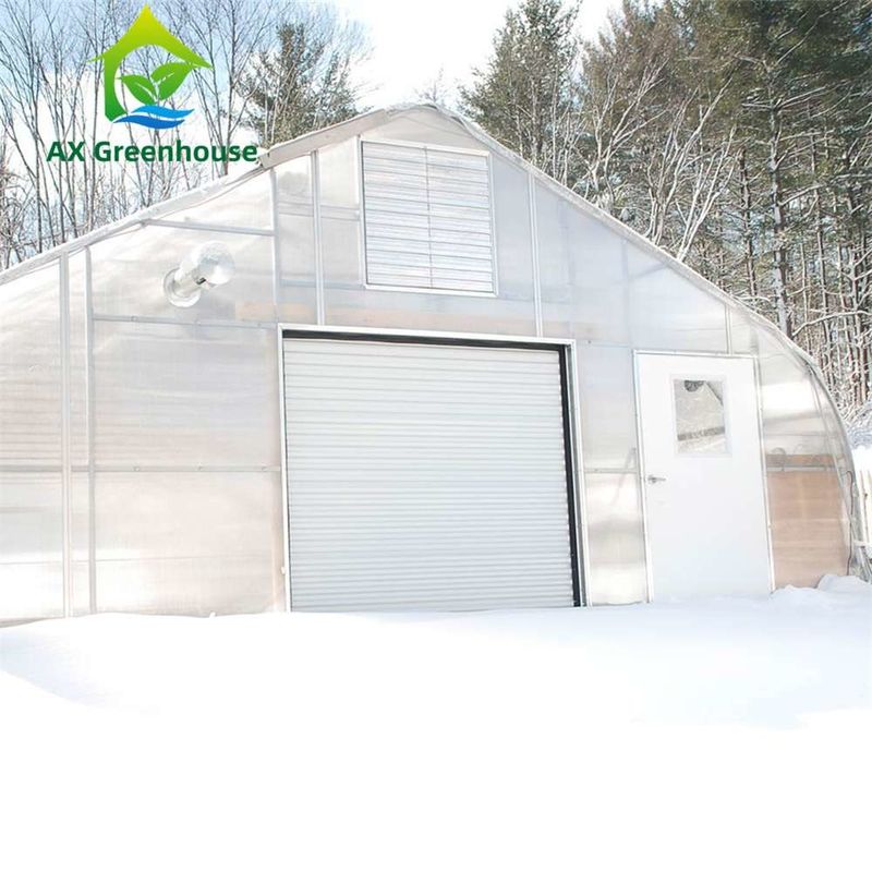 आसानी से इकट्ठा पारदर्शी पीसी शीट ग्रीनहाउस अनुकूलन योग्य आकार और गर्म जस्ती स्टील फ्रेम के साथ