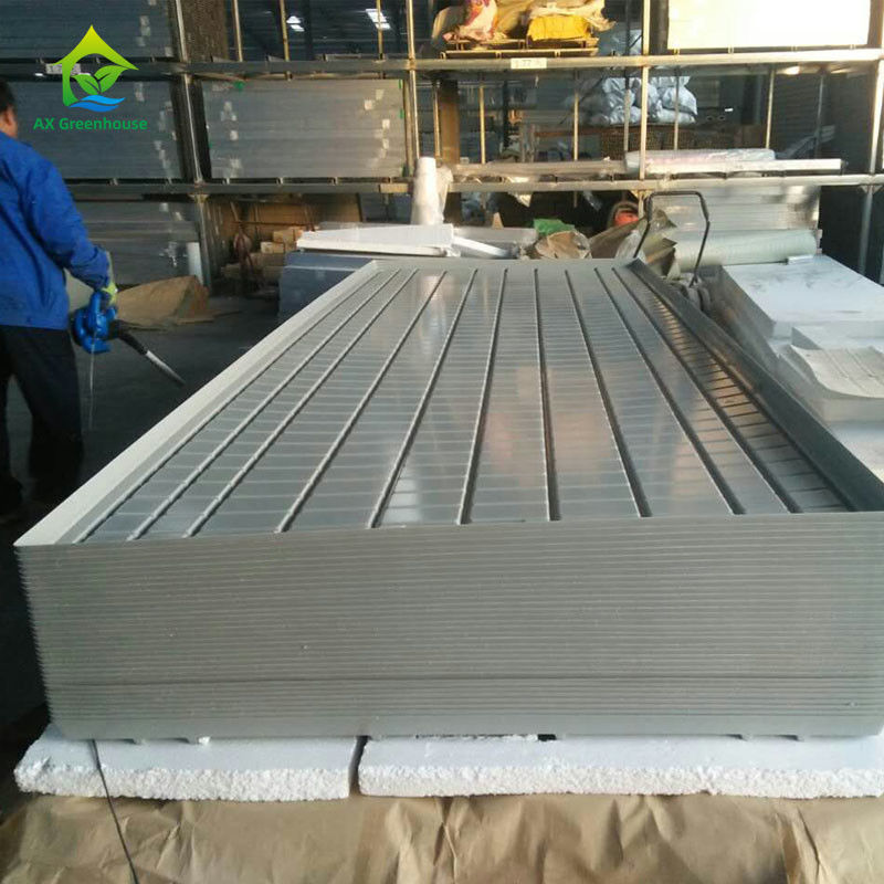 अनुकूलन योग्य आकारों में ABS प्लास्टिक शीट और एल्यूमीनियम मिश्र धातु फ्रेम के साथ स्थिर पर्यावरण के अनुकूल ग्रीनहाउस रोलिंग बेंच